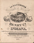 Title Sheet from an Illustrated Historical Atlas of Henry County, Indiana 1875 by Relic Map Company