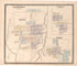 Knightstown, Dunreith, Ogden from an Illustrated Historical Atlas of Henry County, Indiana 1875 by Relic Map Company