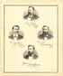 Portraits of Mercer County Freeholders With Signatures from Combination Atlas Map of Mercer County, New Jersey 1875 by Relic Map Company