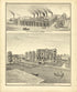 Trenton Pottery Works and Res. & Farm Property of Elijah L. Hendrickson. from Combination Atlas Map of Mercer County, New Jersey 1875 by Relic Map Company