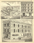 City Pottery, Clothing House, Printing House - Trenton, N.J. from Combination Atlas Map of Mercer County, New Jersey 1875 by Relic Map Company
