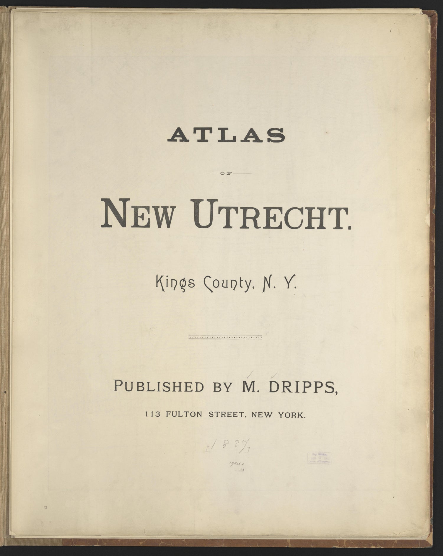 Image 2 of Atlas of New Utrecht, Kings County, N.Y. from Atlas of New Utrecht, Kings County, N.Y 1887 by Relic Map Company