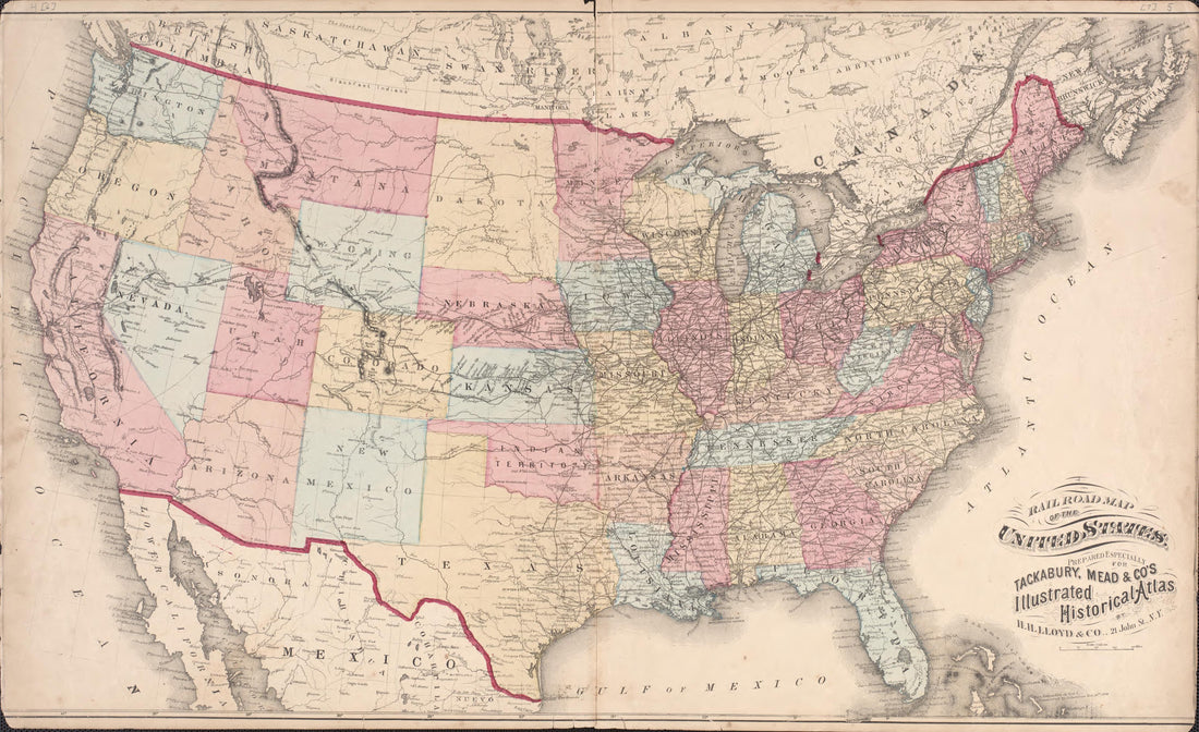 United States from Combination Atlas Map of Cumberland County, New Jersey 1876 by Relic Map Company