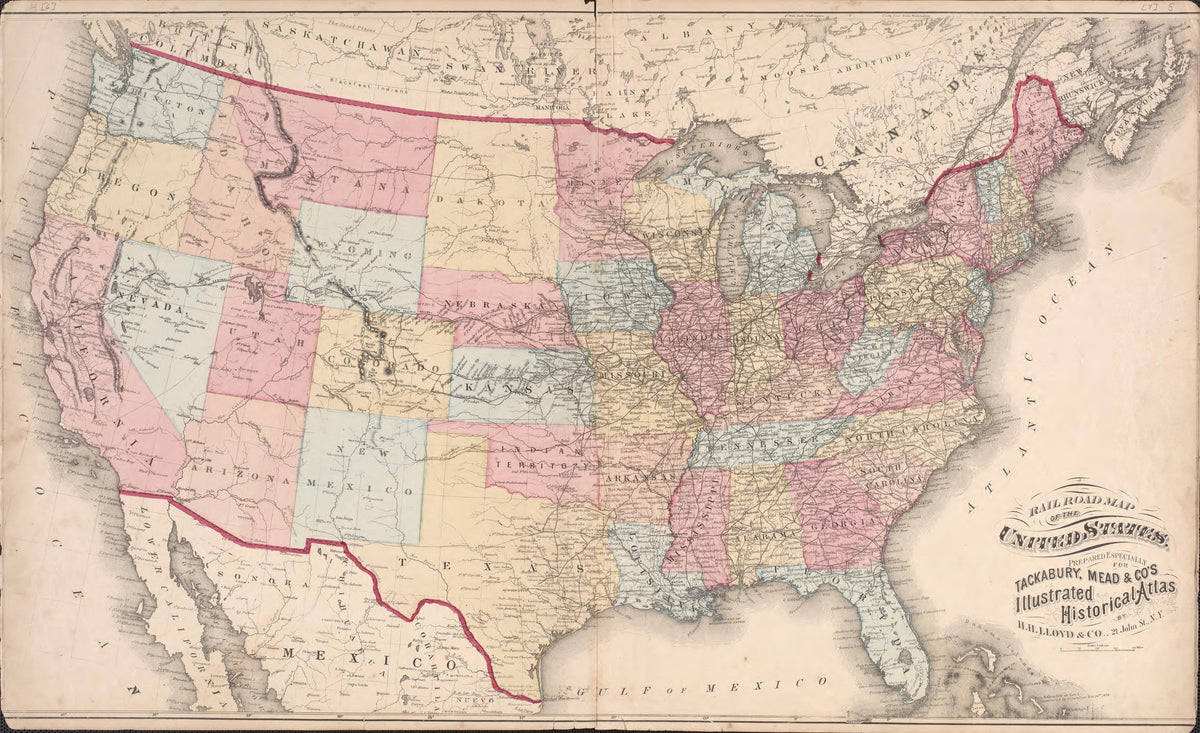 United States from Combination Atlas Map of Cumberland County, New Jersey 1876 by Relic Map Company