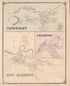 Newport, Leesburg, Port Elizabeth from Combination Atlas Map of Cumberland County, New Jersey 1876 by Relic Map Company