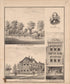 3 Views of Property and 1 Portrait from Combination Atlas Map of Cumberland County, New Jersey 1876 by Relic Map Company