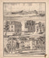 4 Views of Property from Combination Atlas Map of Cumberland County, New Jersey 1876 by Relic Map Company