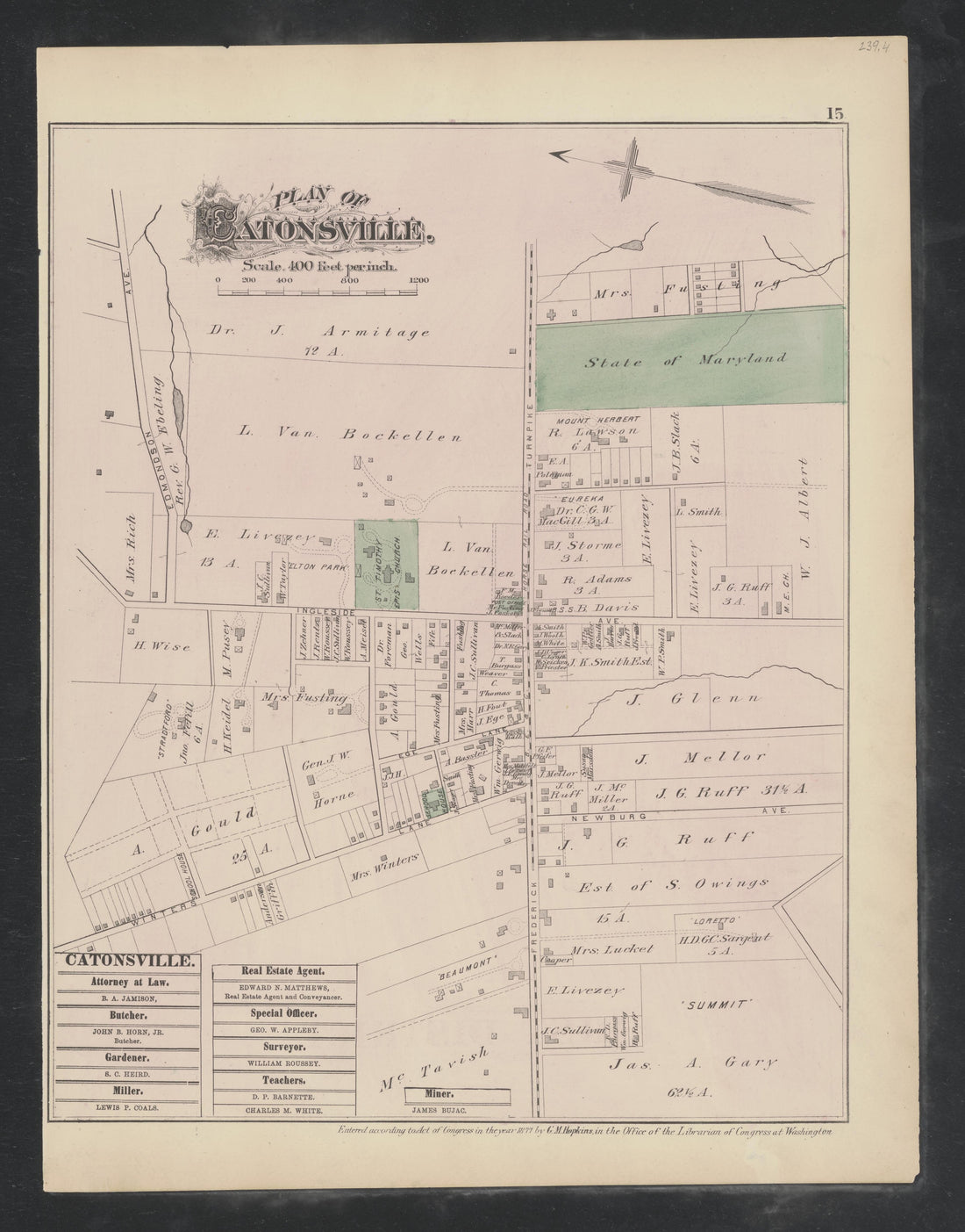 Image 5 of Atlas of Baltimore County, Maryland from Atlas of Baltimore County, Maryland 1877 by Relic Map Company