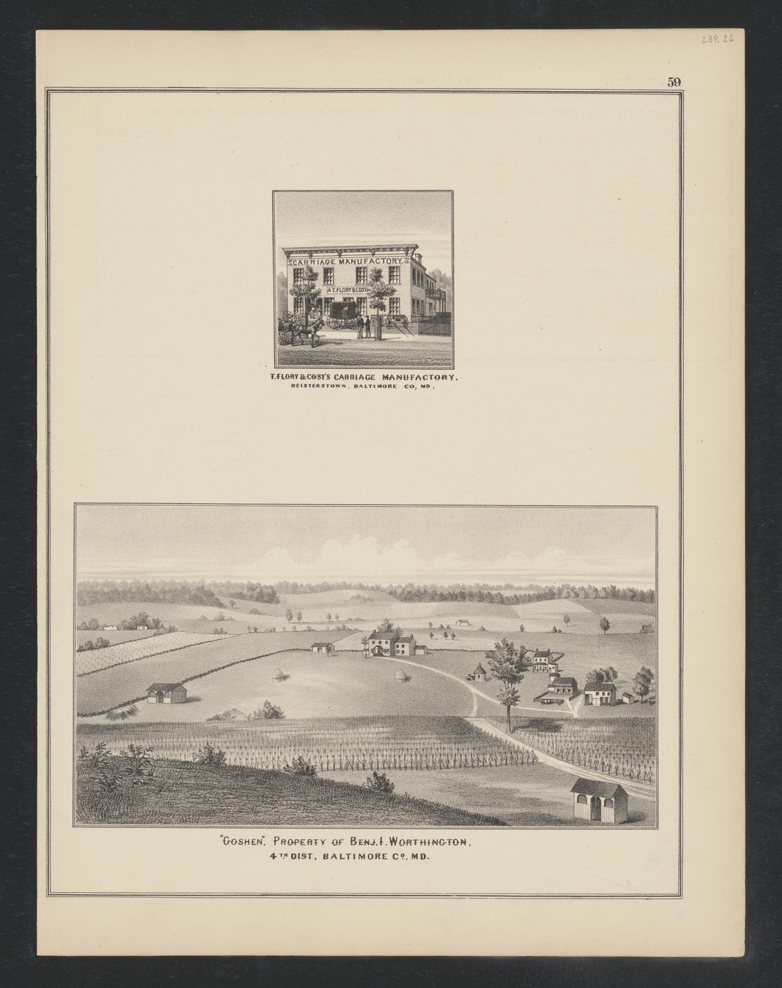 Image 47 of Atlas of Baltimore County, Maryland from Atlas of Baltimore County, Maryland 1877 by Relic Map Company