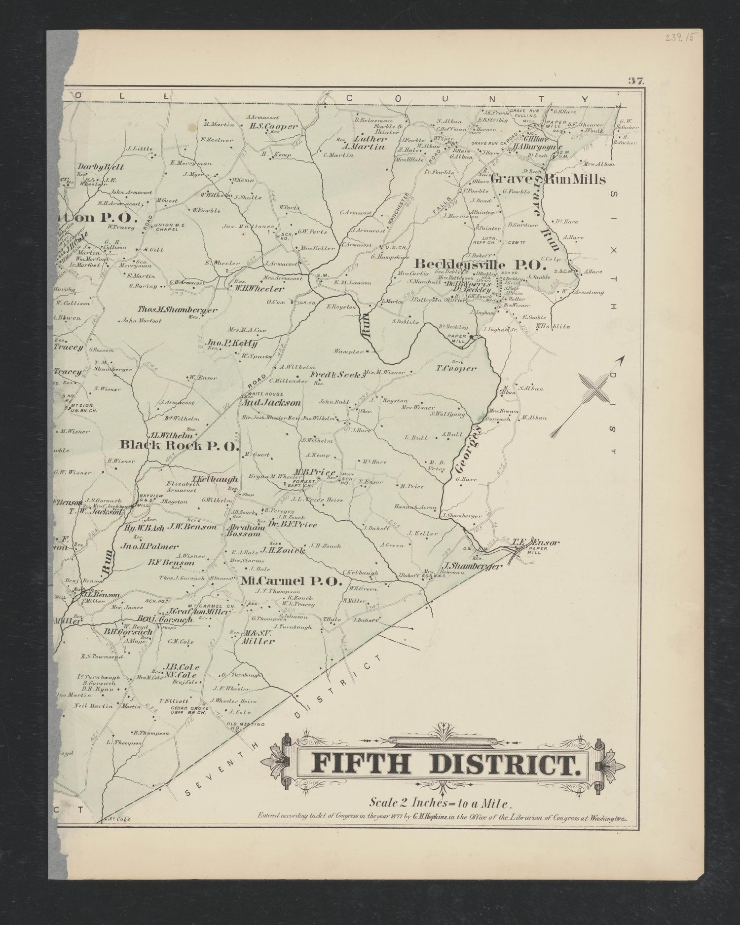 Image 25 of Atlas of Baltimore County, Maryland from Atlas of Baltimore County, Maryland 1877 by Relic Map Company