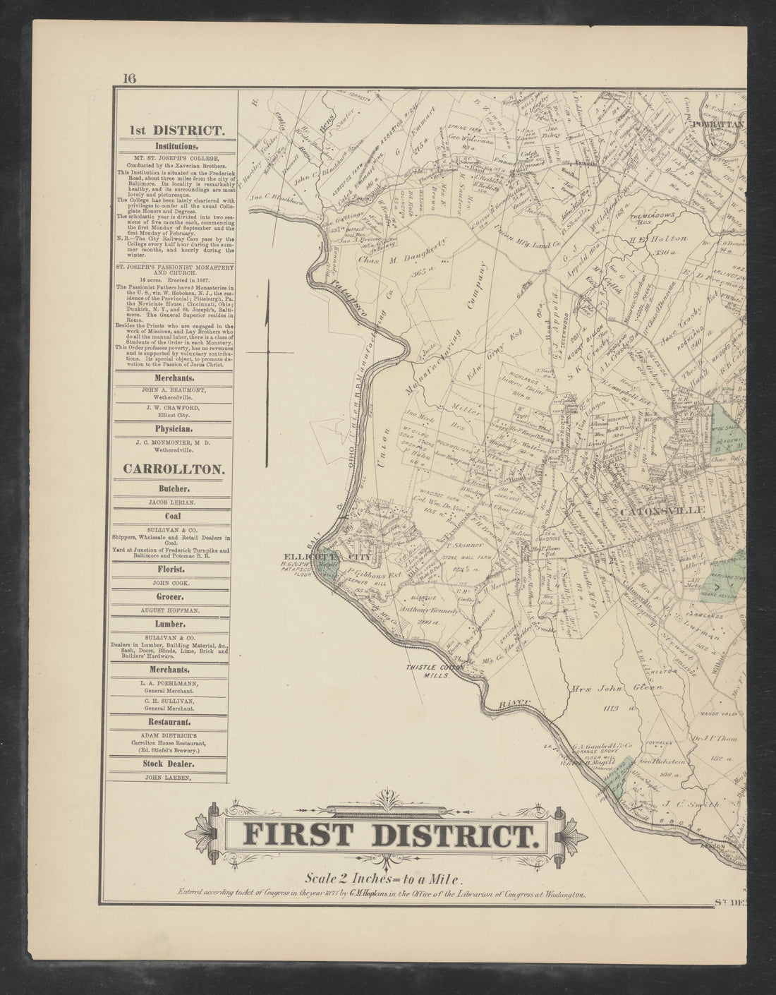 Image 6 of Atlas of Baltimore County, Maryland from Atlas of Baltimore County, Maryland 1877 by Relic Map Company