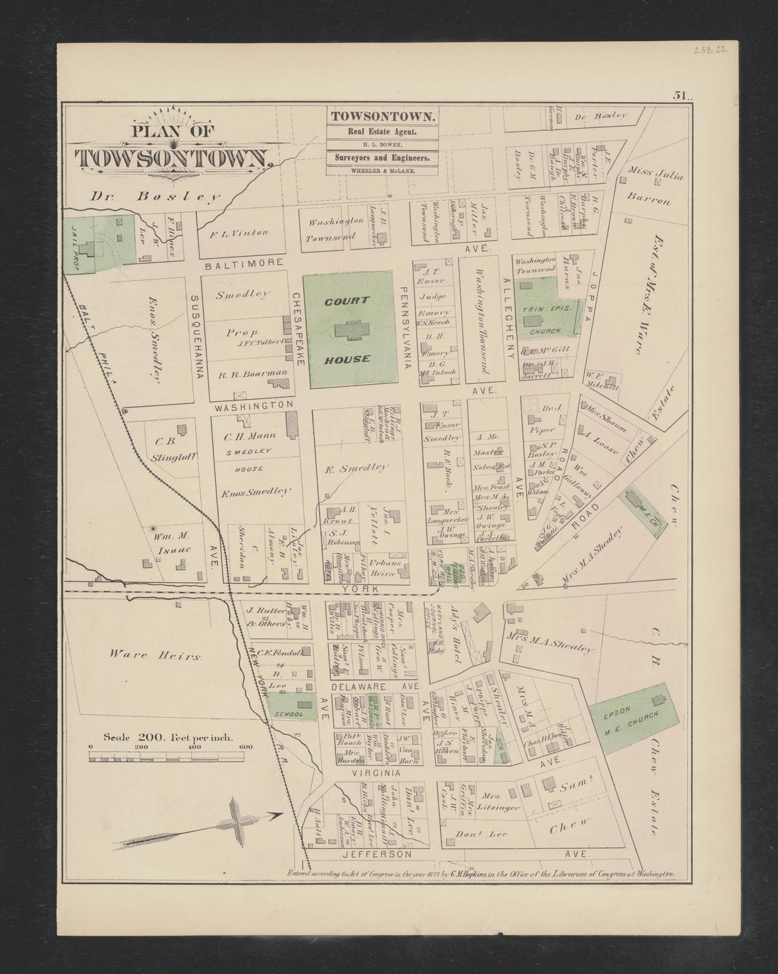 Image 39 of Atlas of Baltimore County, Maryland from Atlas of Baltimore County, Maryland 1877 by Relic Map Company