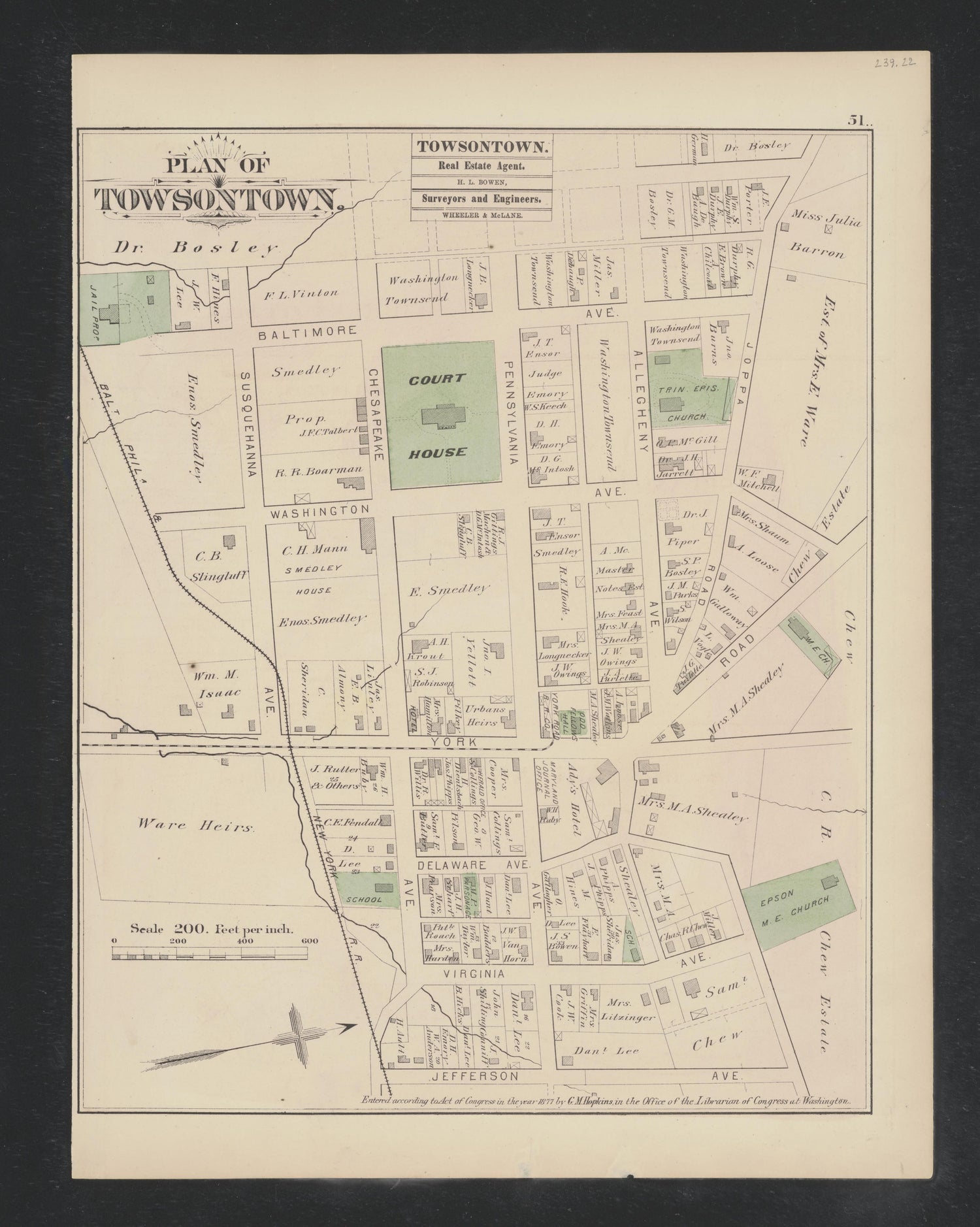 Image 39 of Atlas of Baltimore County, Maryland from Atlas of Baltimore County, Maryland 1877 by Relic Map Company