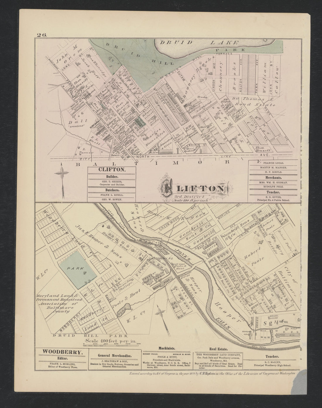 Image 16 of Atlas of Baltimore County, Maryland from Atlas of Baltimore County, Maryland 1877 by Relic Map Company