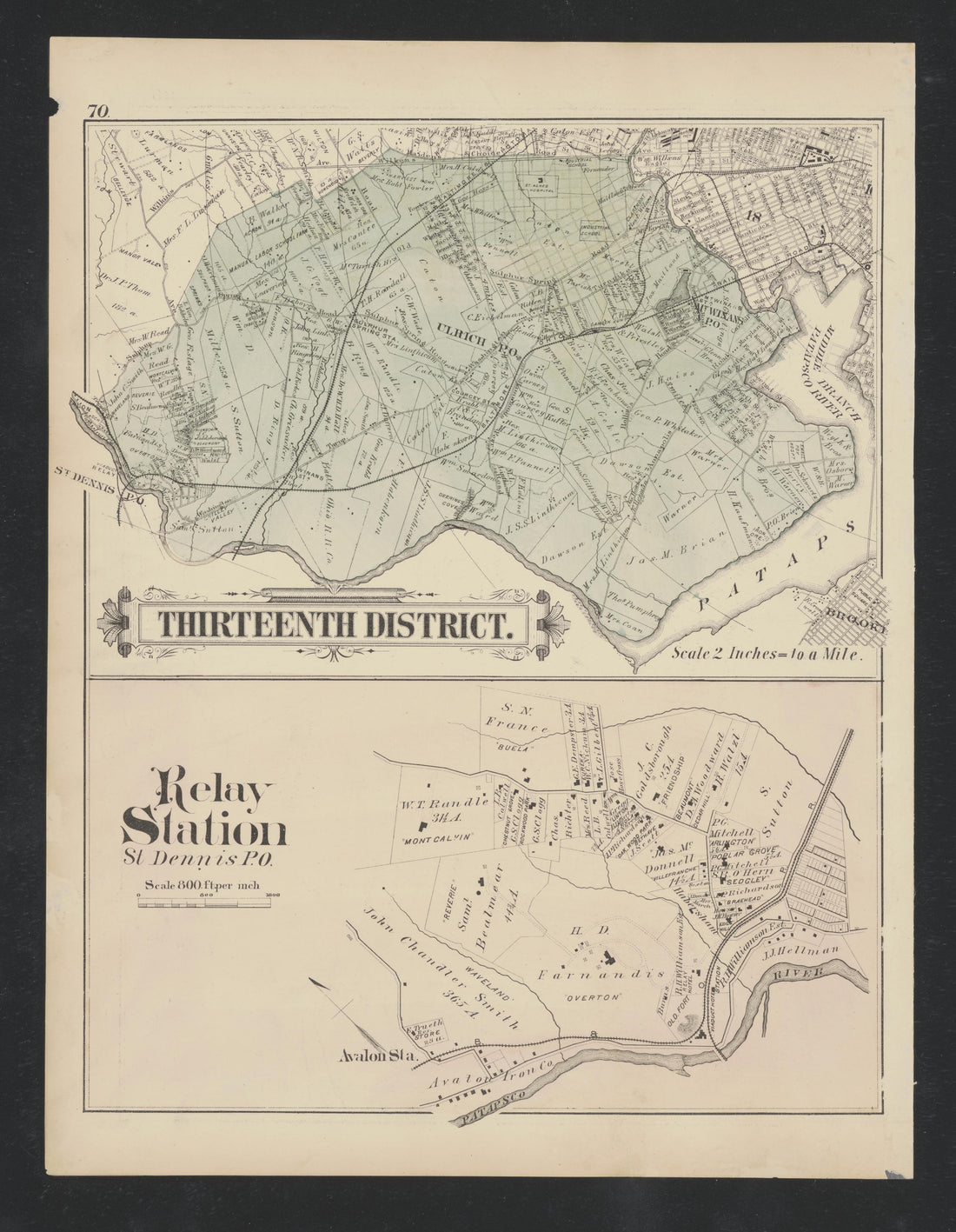 Image 58 of Atlas of Baltimore County, Maryland from Atlas of Baltimore County, Maryland 1877 by Relic Map Company