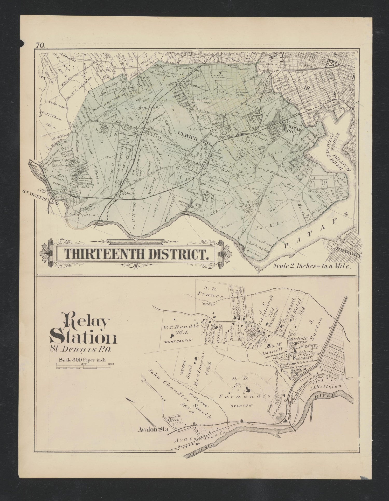 Image 58 of Atlas of Baltimore County, Maryland from Atlas of Baltimore County, Maryland 1877 by Relic Map Company