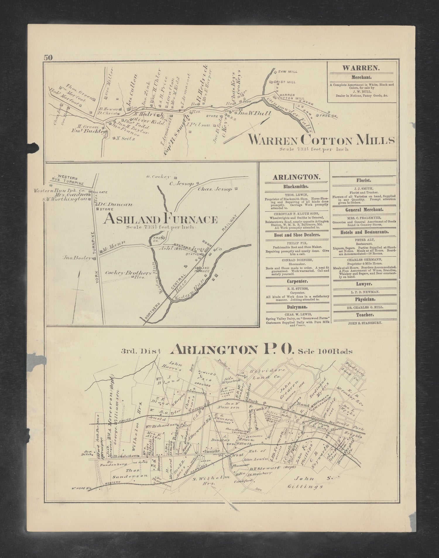 Image 38 of Atlas of Baltimore County, Maryland from Atlas of Baltimore County, Maryland 1877 by Relic Map Company