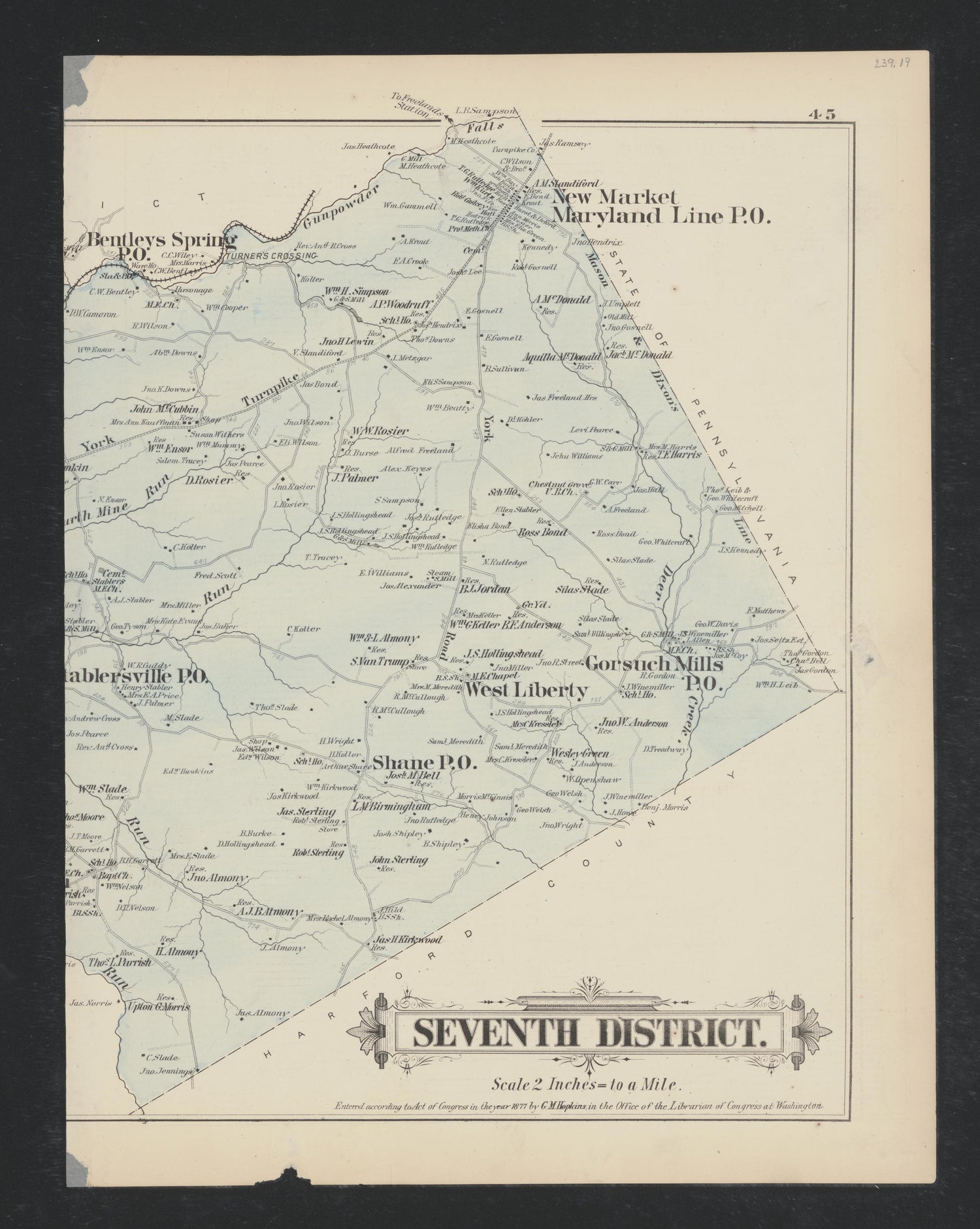 Image 33 of Atlas of Baltimore County, Maryland from Atlas of Baltimore County, Maryland 1877 by Relic Map Company