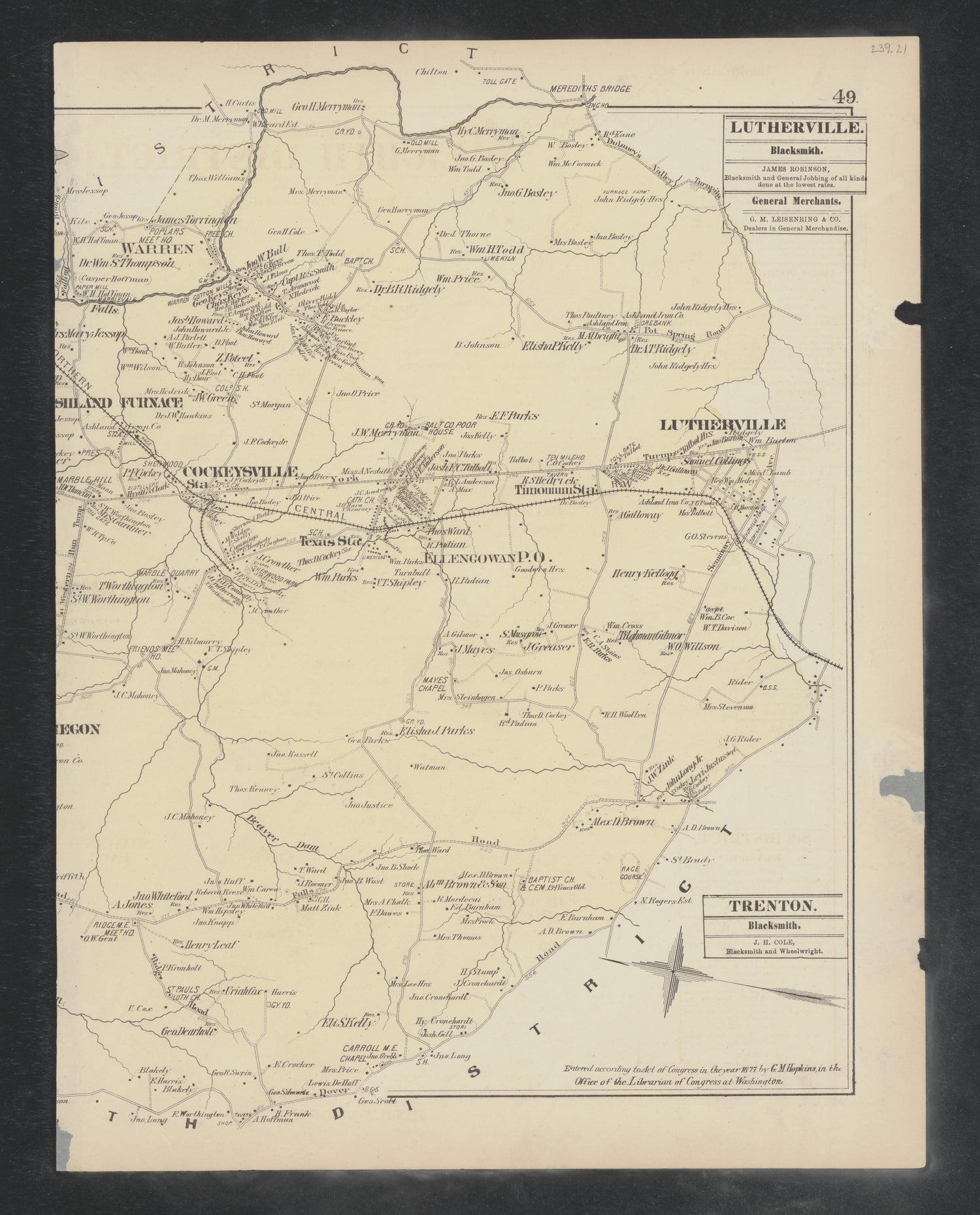 Image 37 of Atlas of Baltimore County, Maryland from Atlas of Baltimore County, Maryland 1877 by Relic Map Company