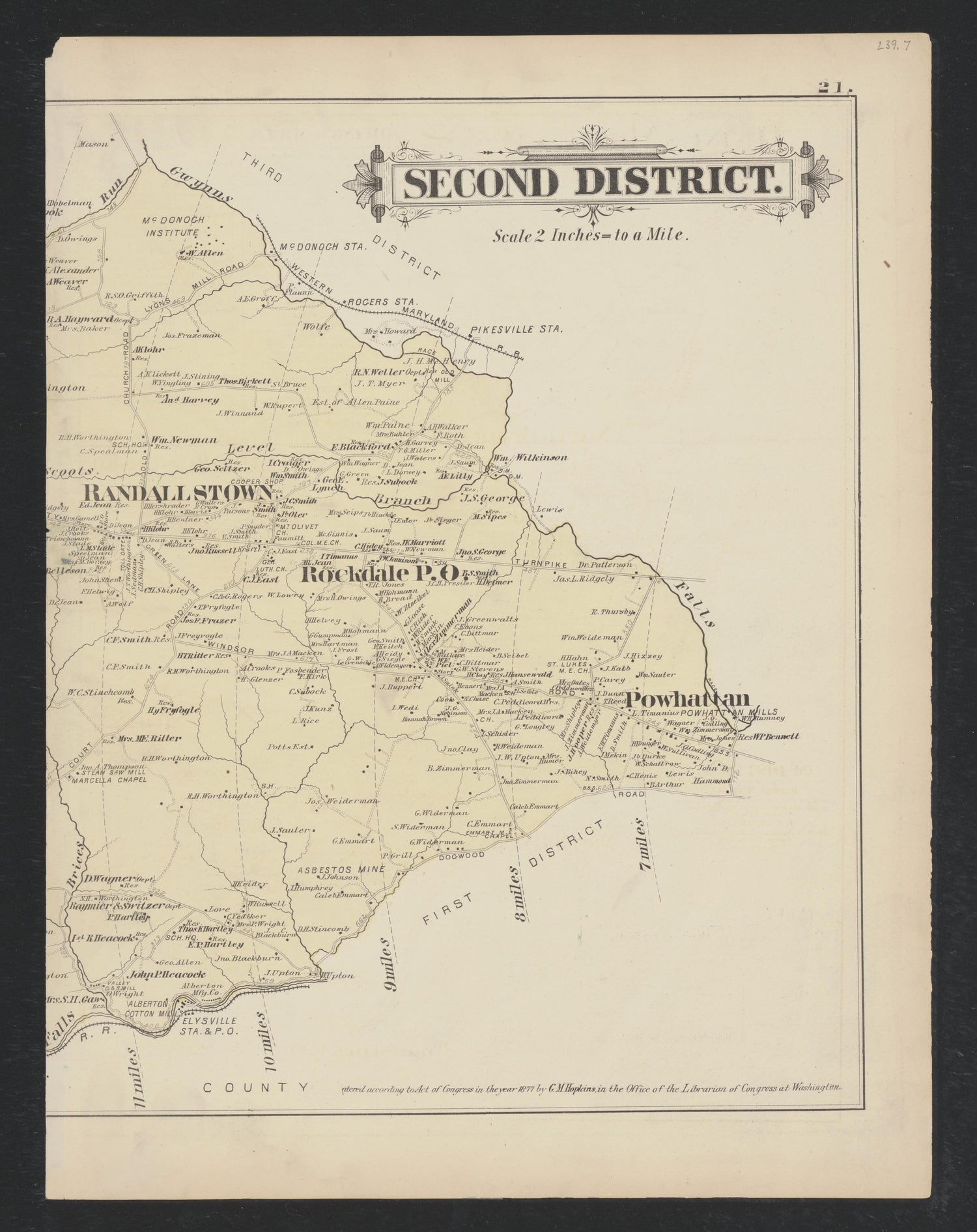 Image 11 of Atlas of Baltimore County, Maryland from Atlas of Baltimore County, Maryland 1877 by Relic Map Company