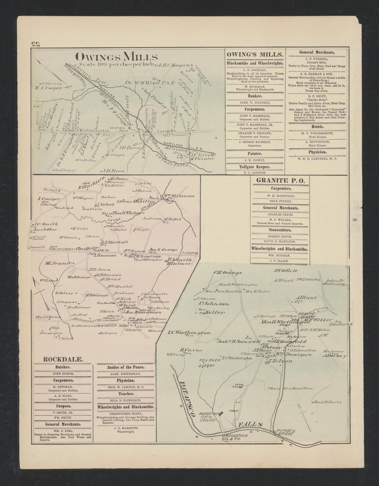 Image 12 of Atlas of Baltimore County, Maryland from Atlas of Baltimore County, Maryland 1877 by Relic Map Company
