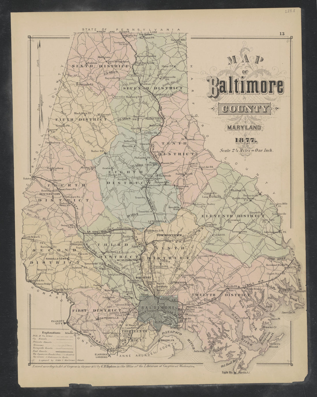 Image 4 of Atlas of Baltimore County, Maryland from Atlas of Baltimore County, Maryland 1877 by Relic Map Company