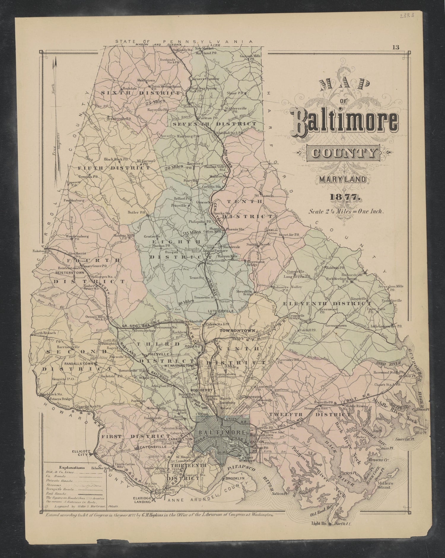 Image 4 of Atlas of Baltimore County, Maryland from Atlas of Baltimore County, Maryland 1877 by Relic Map Company