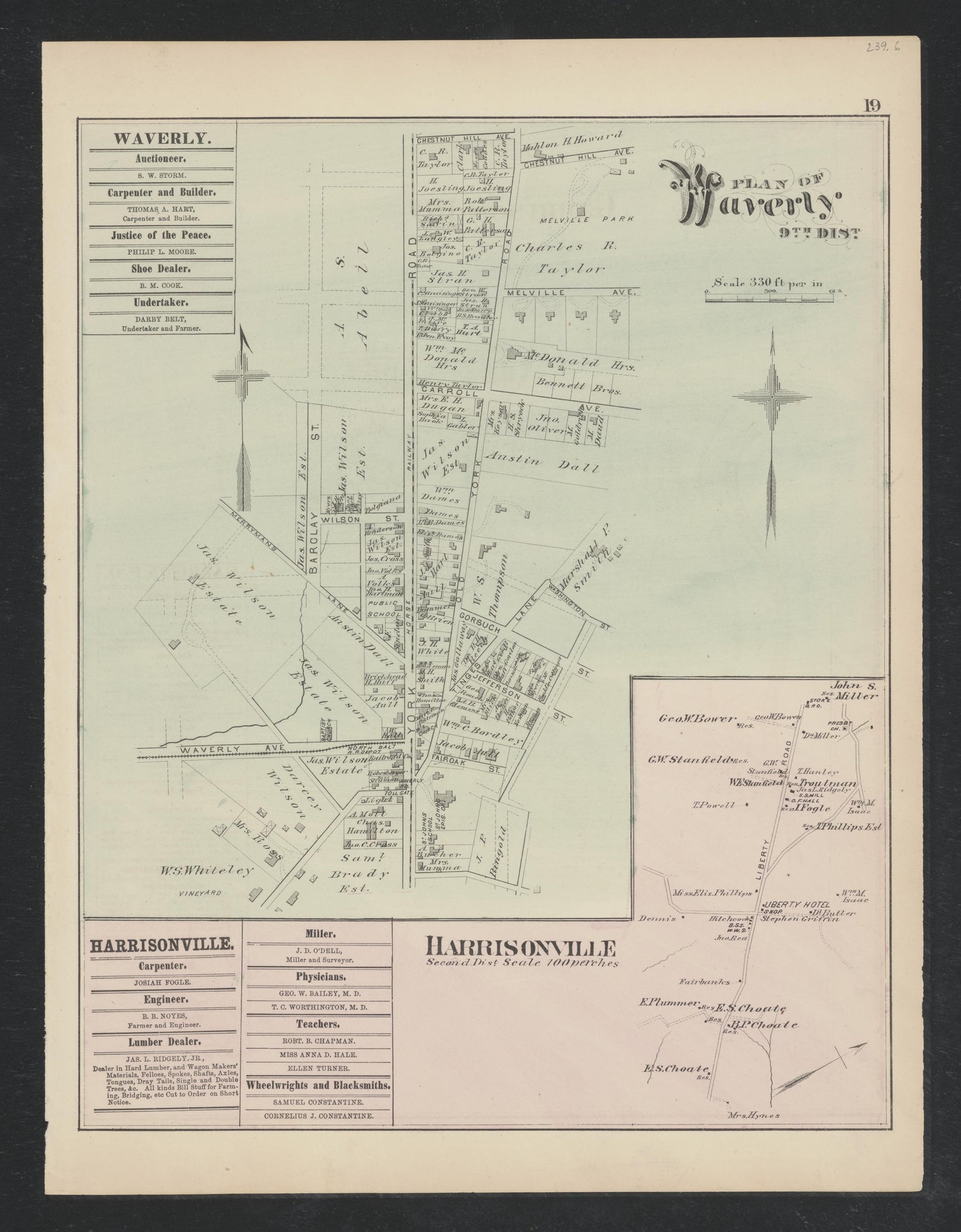 Image 9 of Atlas of Baltimore County, Maryland from Atlas of Baltimore County, Maryland 1877 by Relic Map Company