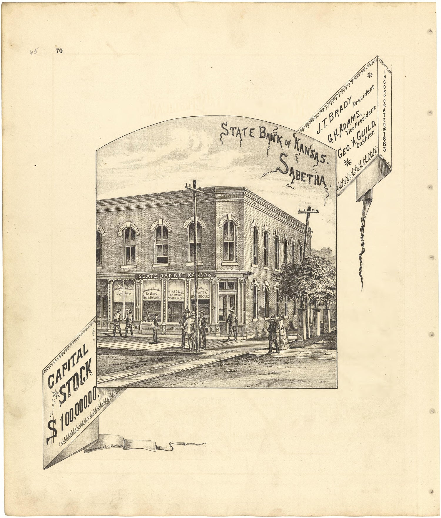 State Bank of Kansas, Sabetha from Meacham&