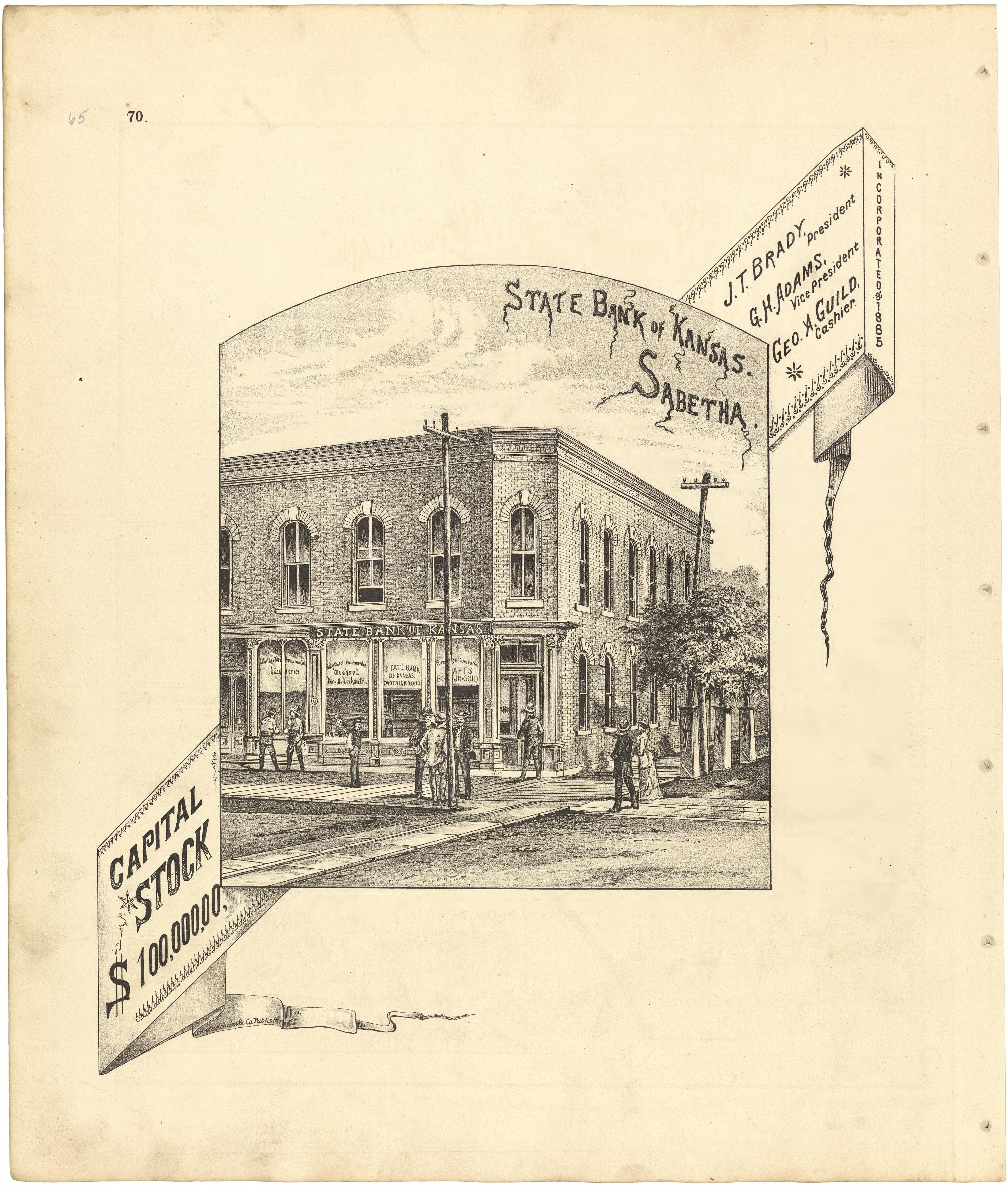 State Bank of Kansas, Sabetha from Meacham&