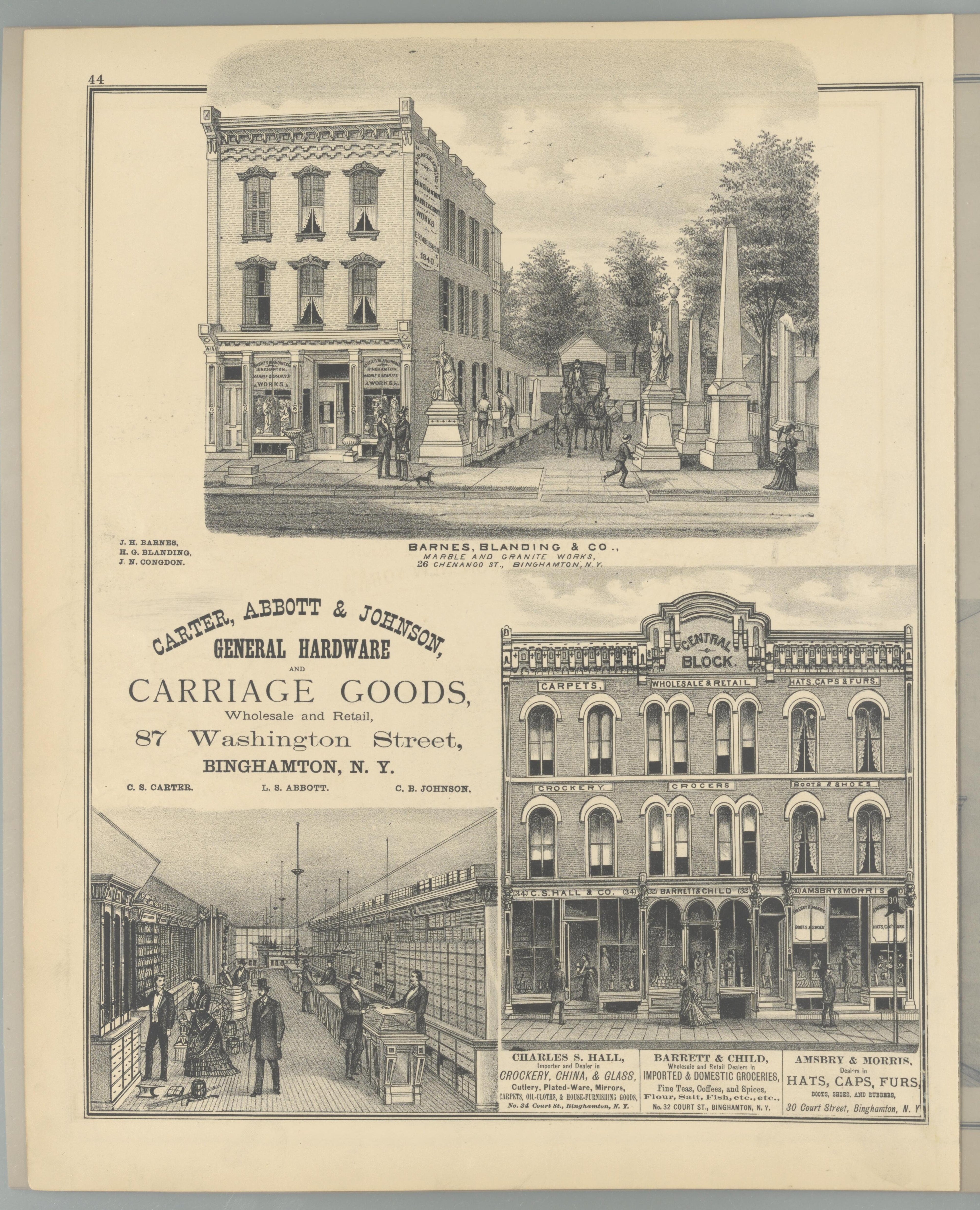 Image 38 of Combination Atlas Map of Broome County, New York from Combination Atlas Map of Broome County, New York 1876 by Relic Map Company