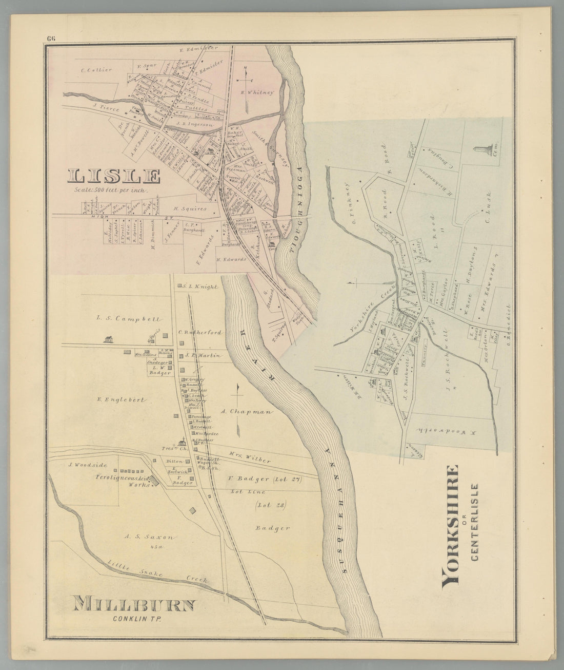 Image 60 of Combination Atlas Map of Broome County, New York from Combination Atlas Map of Broome County, New York 1876 by Relic Map Company