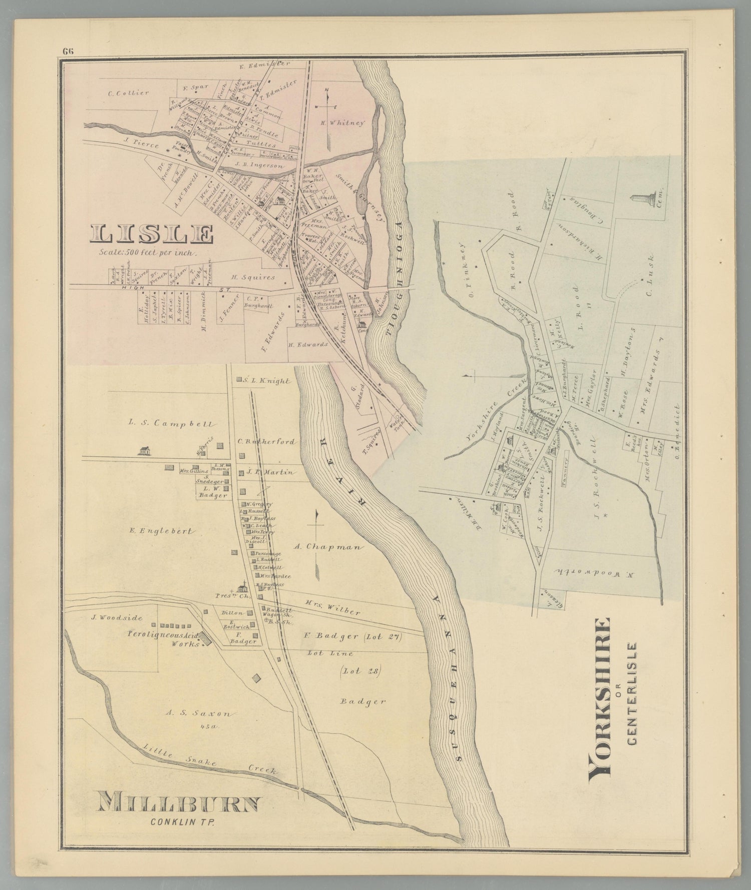 Image 60 of Combination Atlas Map of Broome County, New York from Combination Atlas Map of Broome County, New York 1876 by Relic Map Company