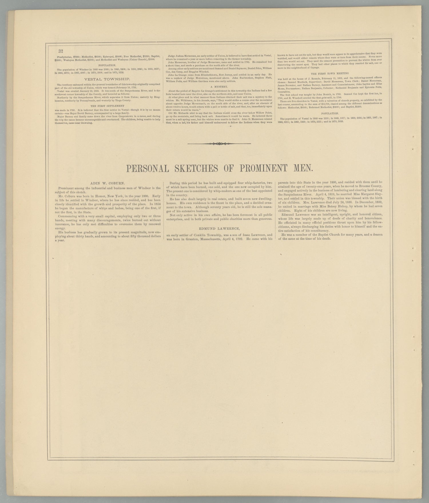 Image 27 of Combination Atlas Map of Broome County, New York from Combination Atlas Map of Broome County, New York 1876 by Relic Map Company
