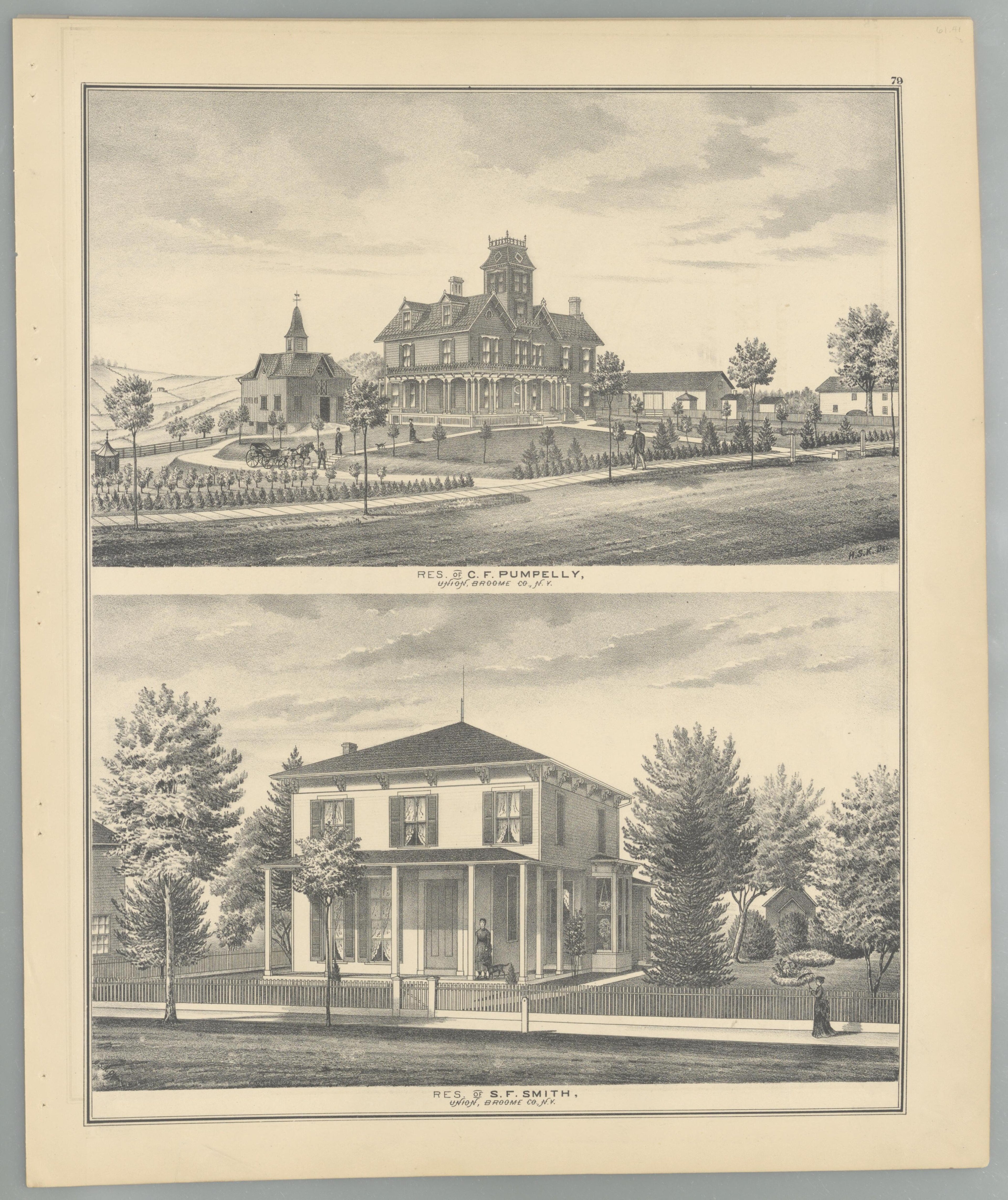 Image 73 of Combination Atlas Map of Broome County, New York from Combination Atlas Map of Broome County, New York 1876 by Relic Map Company