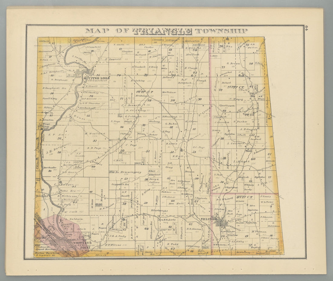 Image 58 of Combination Atlas Map of Broome County, New York from Combination Atlas Map of Broome County, New York 1876 by Relic Map Company