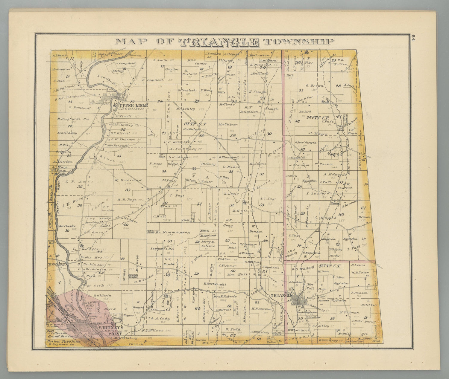 Image 58 of Combination Atlas Map of Broome County, New York from Combination Atlas Map of Broome County, New York 1876 by Relic Map Company