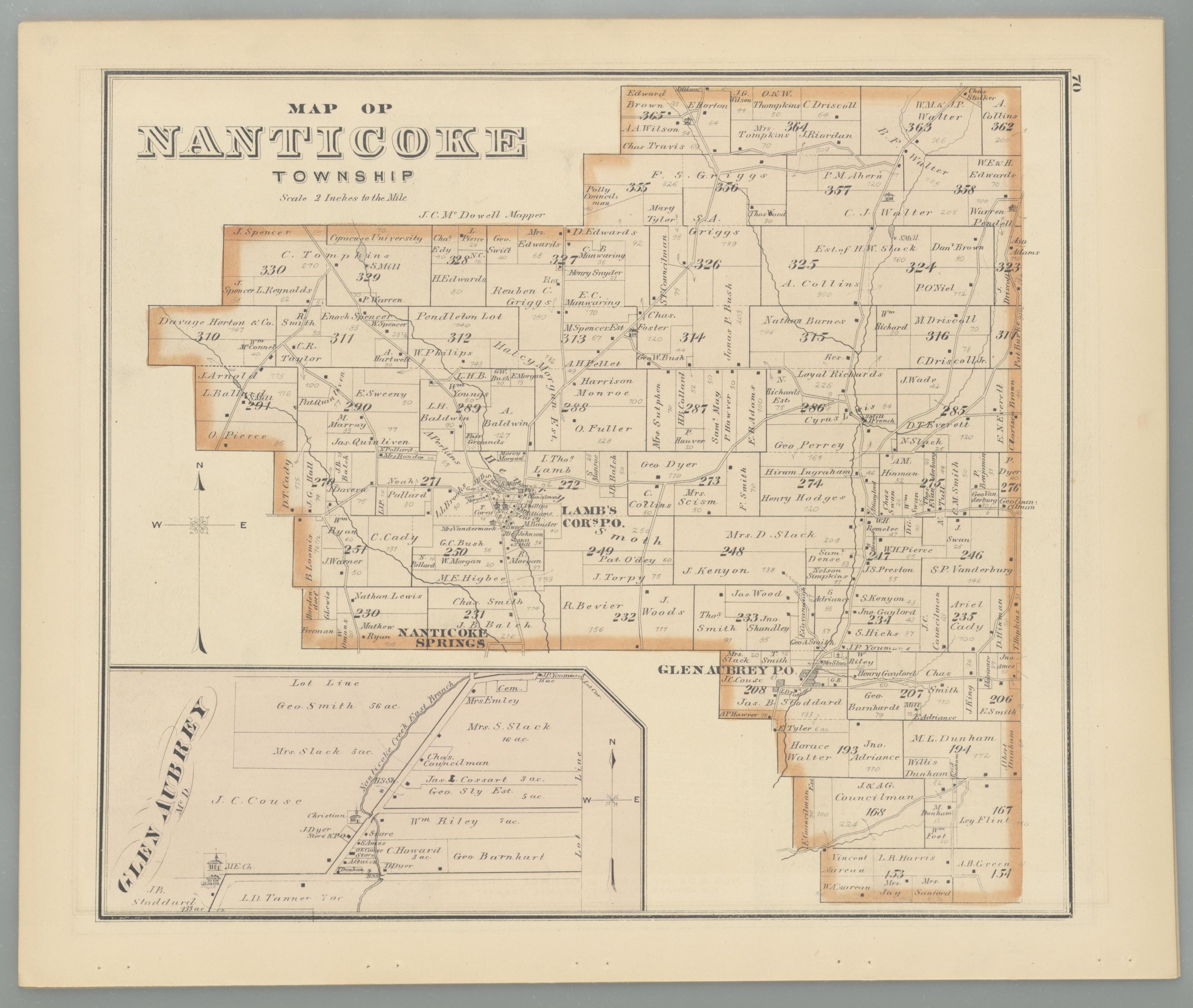Image 64 of Combination Atlas Map of Broome County, New York from Combination Atlas Map of Broome County, New York 1876 by Relic Map Company