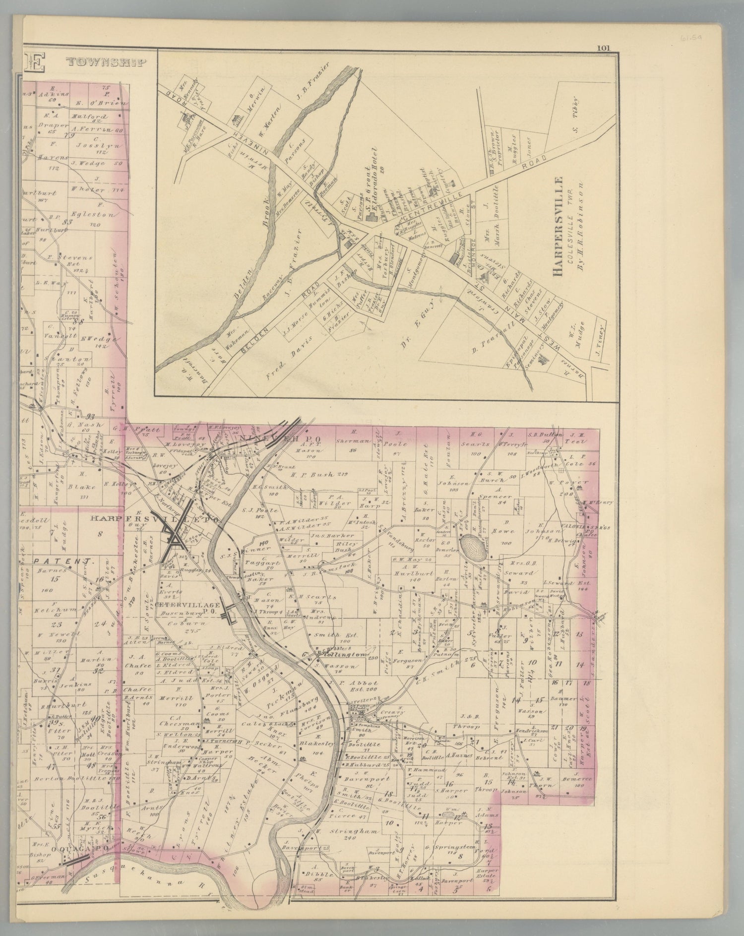 Image 98 of Combination Atlas Map of Broome County, New York from Combination Atlas Map of Broome County, New York 1876 by Relic Map Company