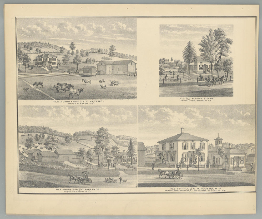 Image 61 of Combination Atlas Map of Broome County, New York from Combination Atlas Map of Broome County, New York 1876 by Relic Map Company
