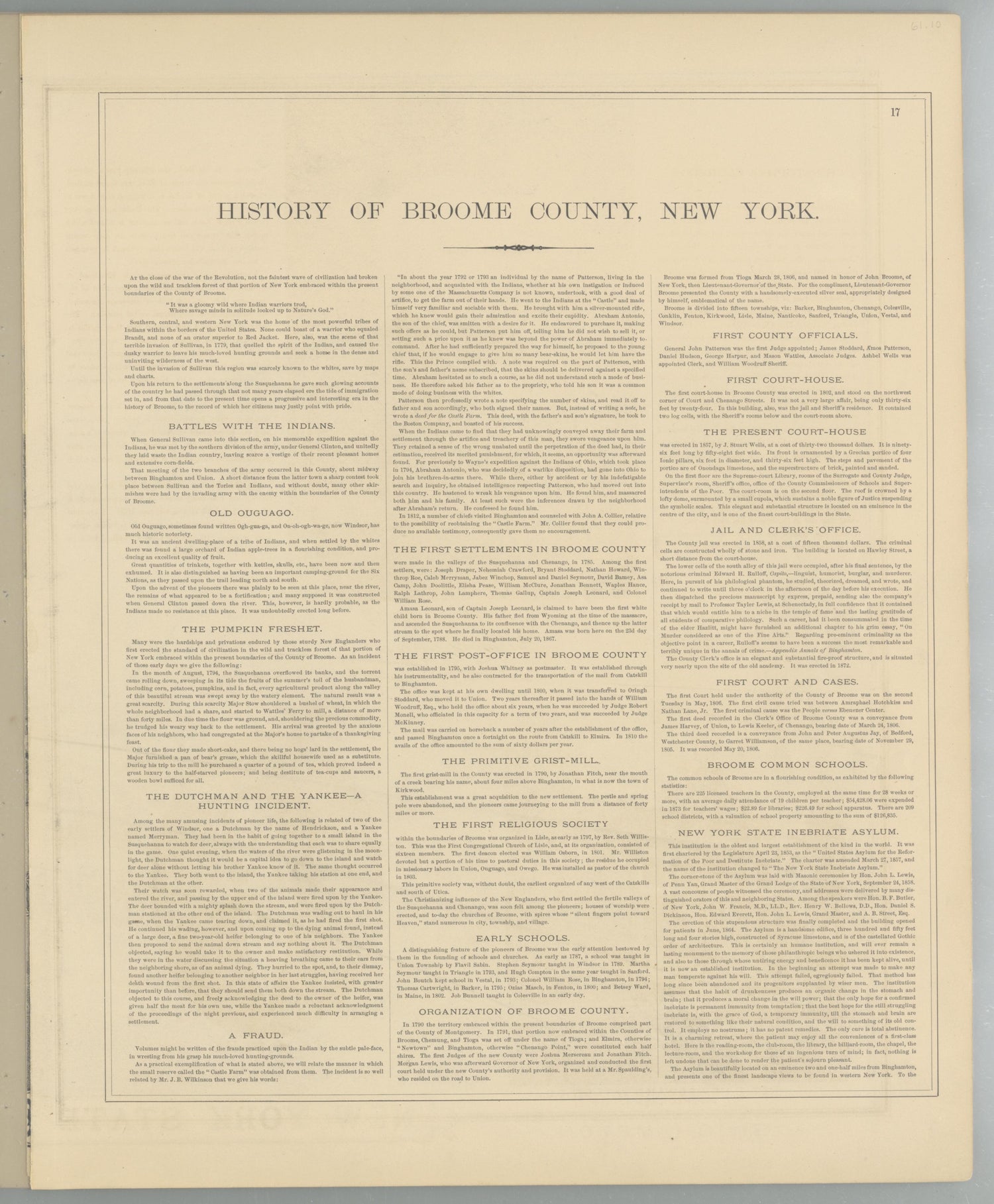 Image 12 of Combination Atlas Map of Broome County, New York from Combination Atlas Map of Broome County, New York 1876 by Relic Map Company