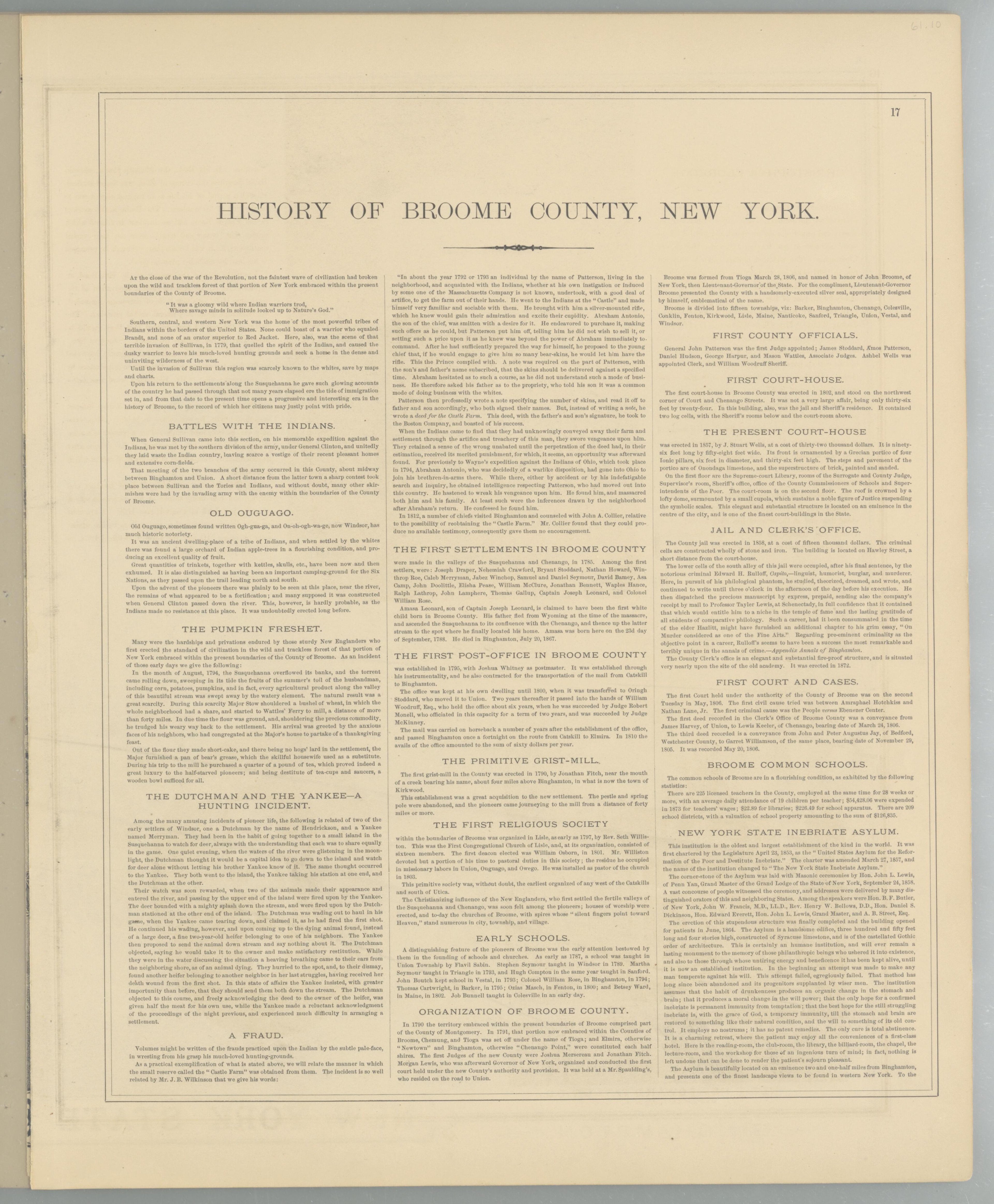Image 12 of Combination Atlas Map of Broome County, New York from Combination Atlas Map of Broome County, New York 1876 by Relic Map Company