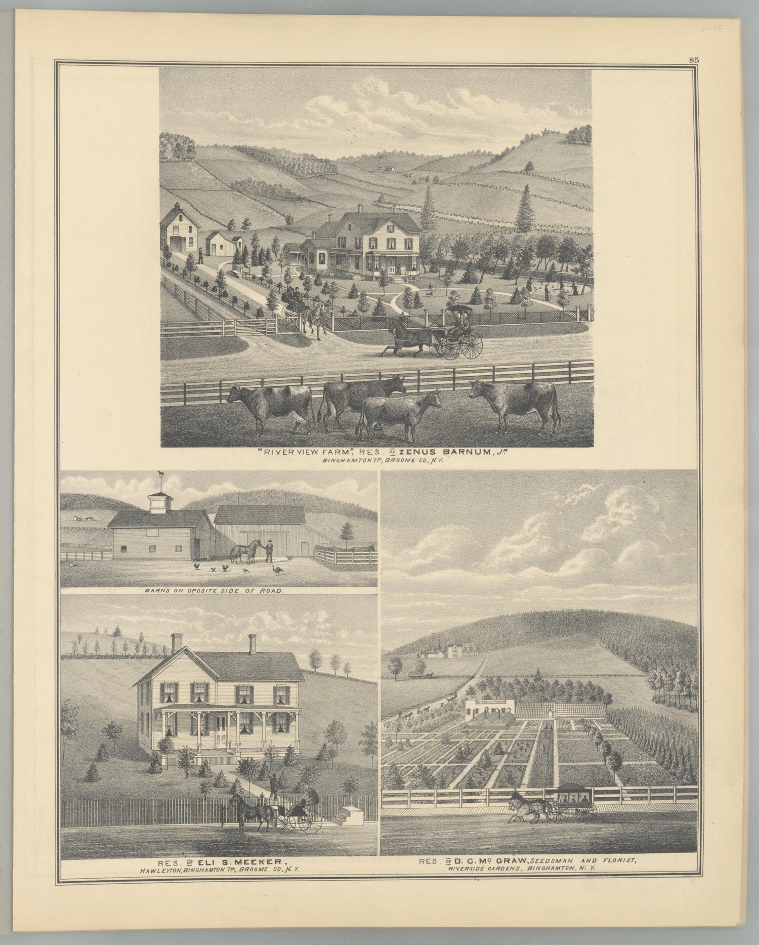 Image 81 of Combination Atlas Map of Broome County, New York from Combination Atlas Map of Broome County, New York 1876 by Relic Map Company