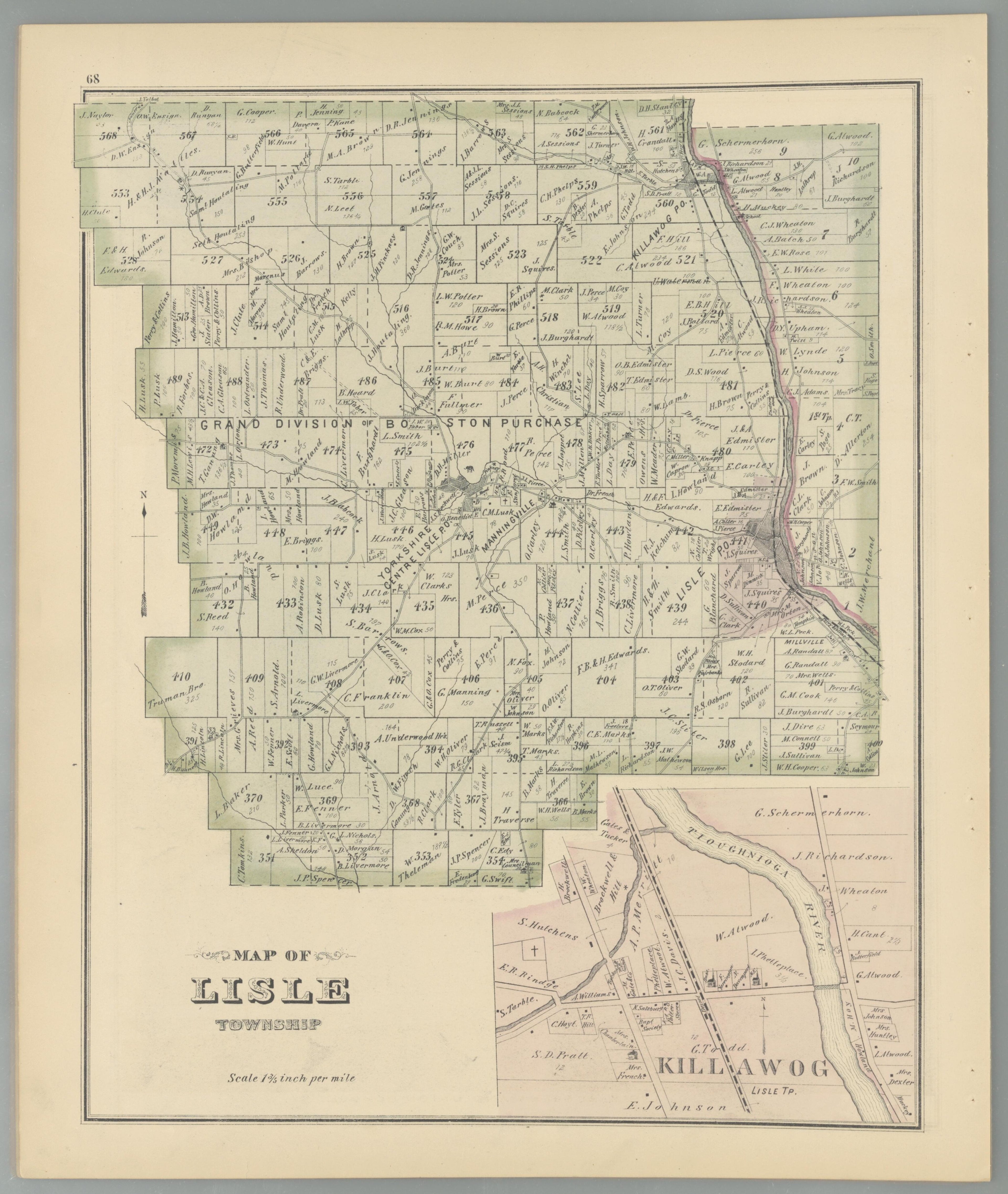 Image 62 of Combination Atlas Map of Broome County, New York from Combination Atlas Map of Broome County, New York 1876 by Relic Map Company