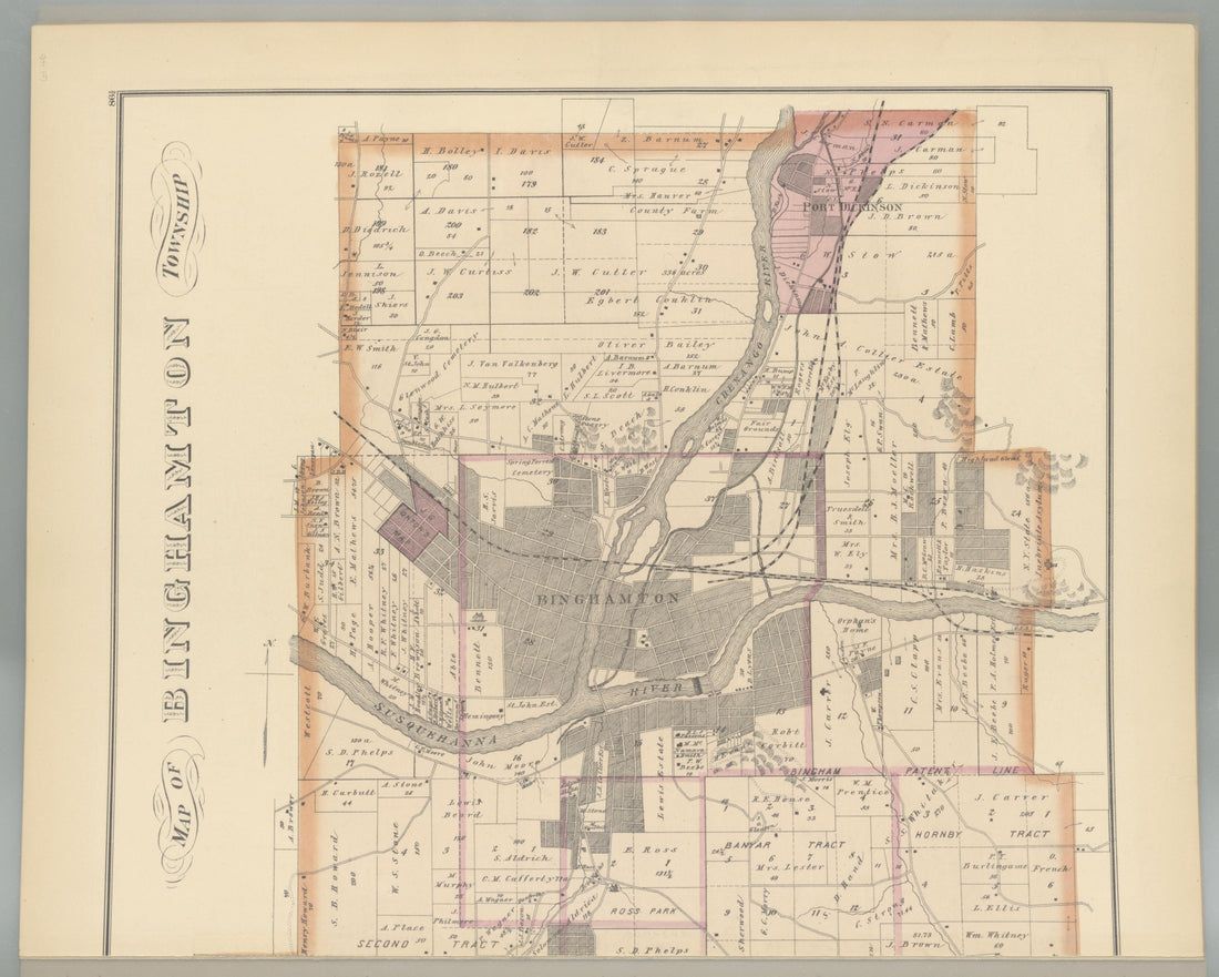 Image 83 of Combination Atlas Map of Broome County, New York from Combination Atlas Map of Broome County, New York 1876 by Relic Map Company