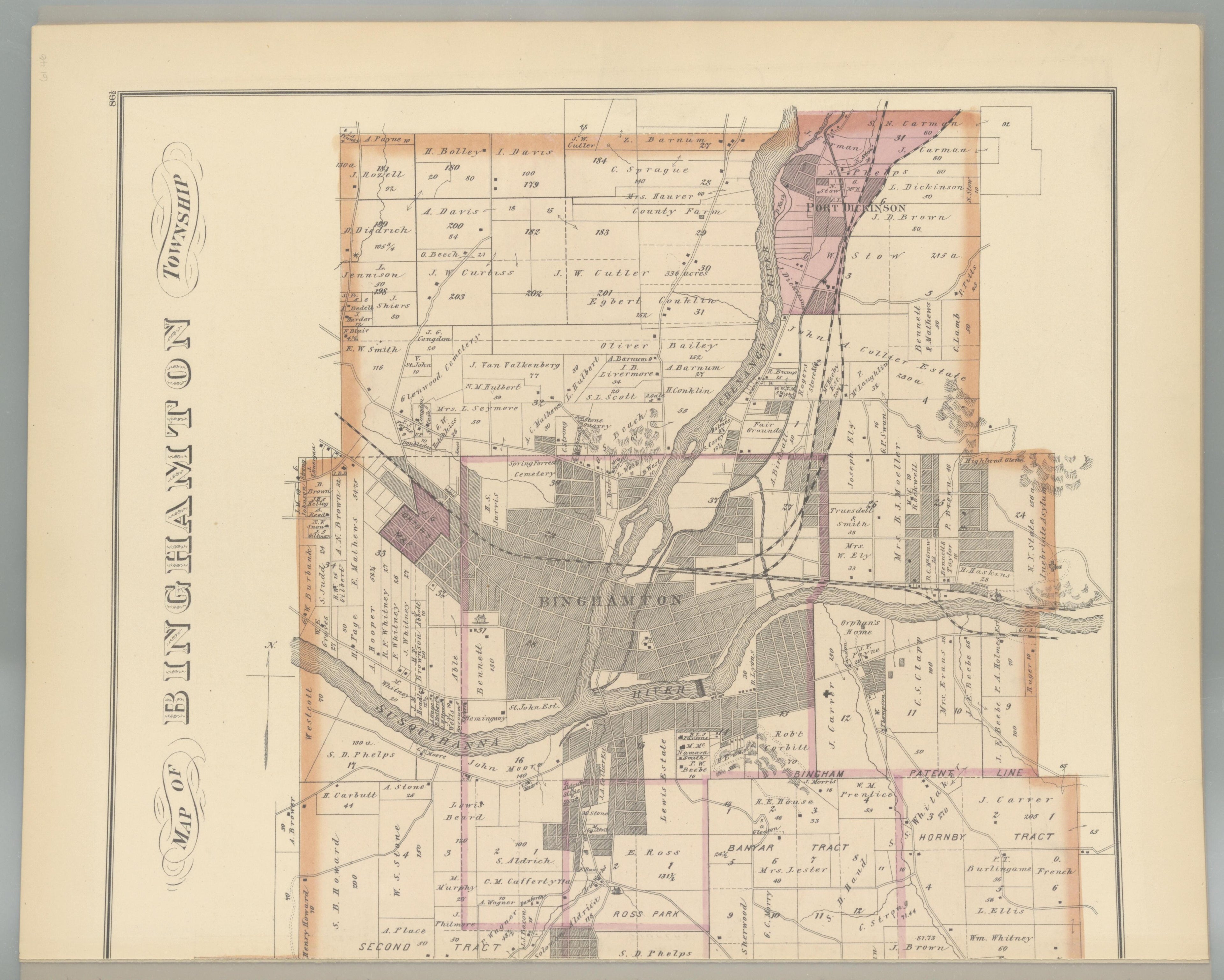 Image 83 of Combination Atlas Map of Broome County, New York from Combination Atlas Map of Broome County, New York 1876 by Relic Map Company