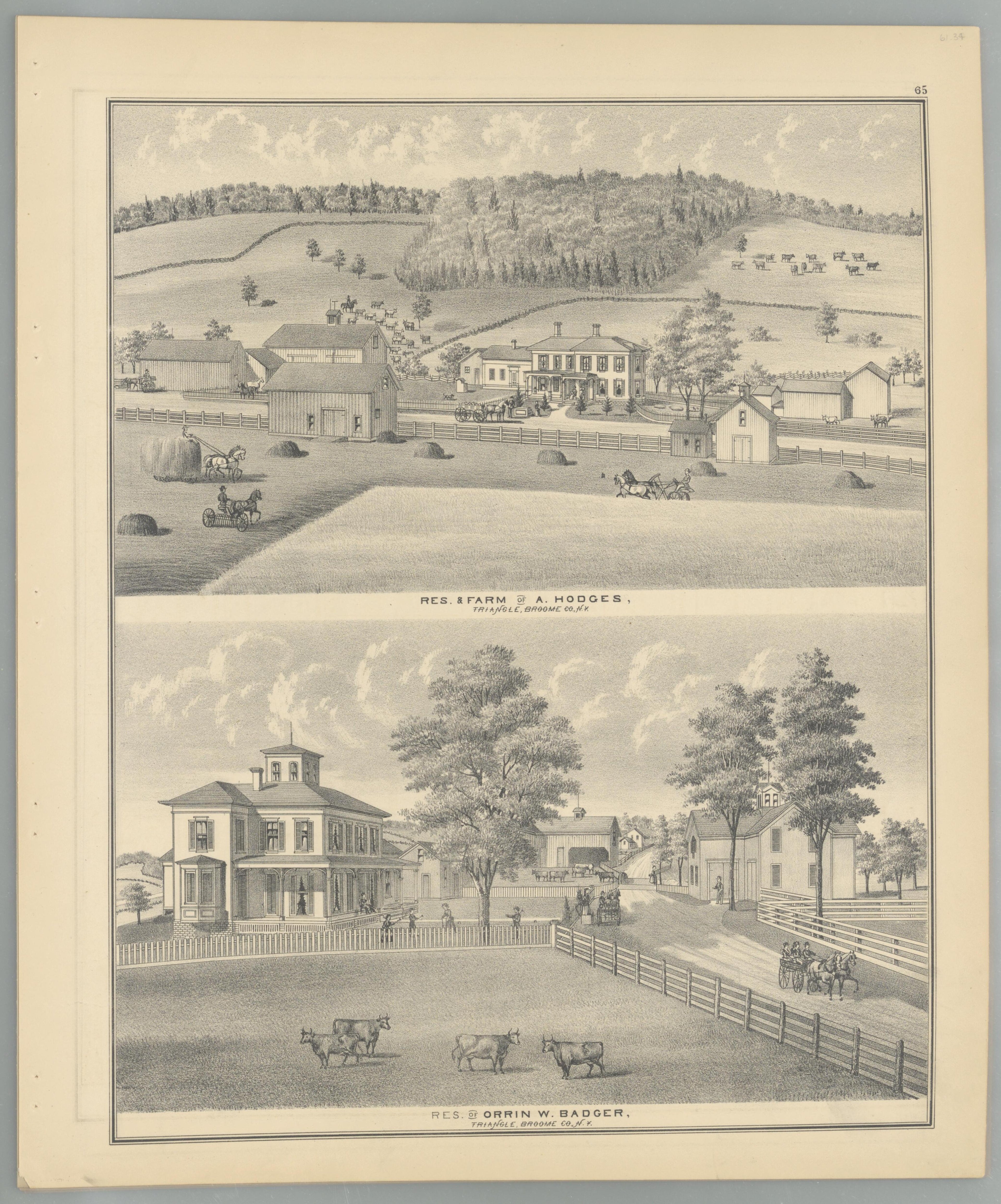 Image 59 of Combination Atlas Map of Broome County, New York from Combination Atlas Map of Broome County, New York 1876 by Relic Map Company