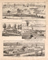 4 Views from Atlas of Saginaw County, Michigan : from Recent and Actual Surveys and Records 1877 by Relic Map Company