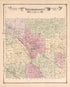 Tittabawassee Township from Atlas of Saginaw County, Michigan : from Recent and Actual Surveys and Records 1877 by Relic Map Company