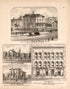 4 Views of Saginaw City from Atlas of Saginaw County, Michigan : from Recent and Actual Surveys and Records 1877 by Relic Map Company